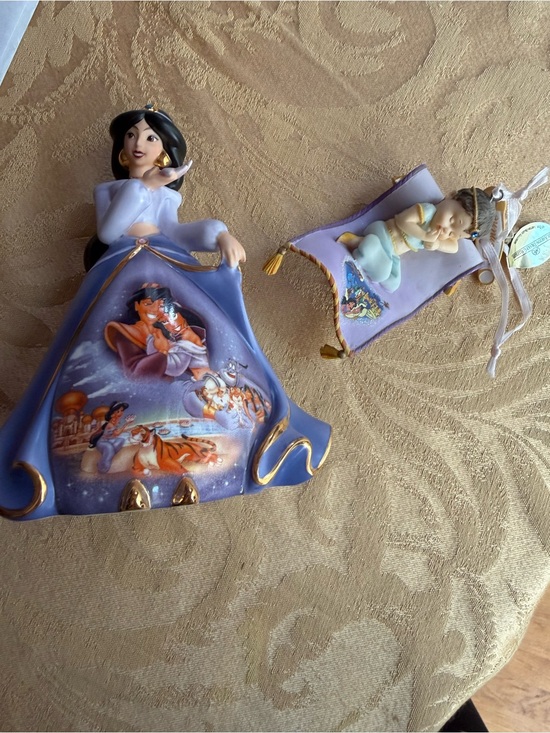 The Bradford Exchange Other - Disney Jasmine Purple and Gold Decorative Figurine Bell and Baby Jasmine figure